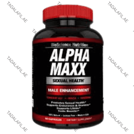 Alpha MAXX Male Enhancement Capsules bottle on white background