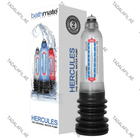 Bathmate Hercules Men Pump device and packaging on white background