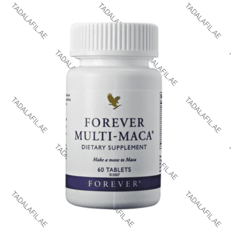 Forever Multi Maca supplement bottle on white background