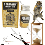 Germany Must State Power Pills bottle and packaging with promotional graphics on white background