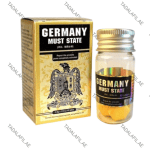 Germany Must State Power Pills bottle and packaging on white background