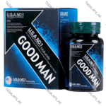 Goodman Capsule bottle and packaging box on white background