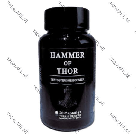 Hammer Of Thor Capsules supplement bottle for male performance and vitality support