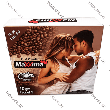 Maxxima Coffee oral powder product box on white background