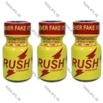 Rush Poppers Drops original bottles set on white background