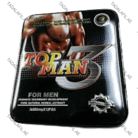 Top Man 3 Power Capsule packaging box on white background