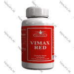 Vimax Red Capsule supplement bottle on white background