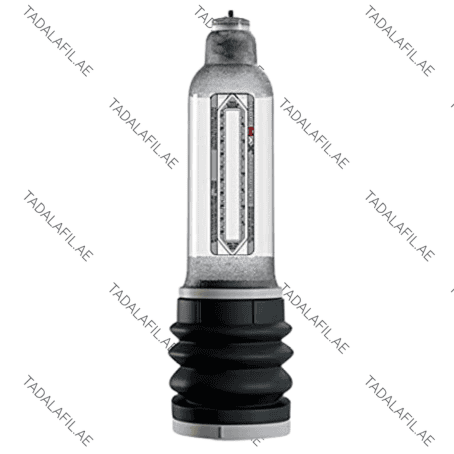 X40 Bathmate Pump transparent hydro pump device on white background