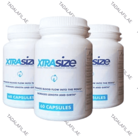 XtraSize Capsules supplement bottles on white background