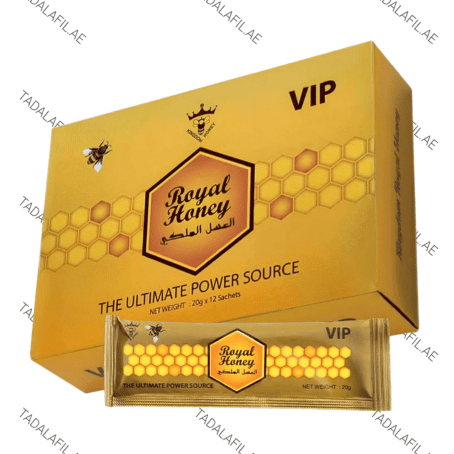 VIP Royal Honey sachet and product box on white background