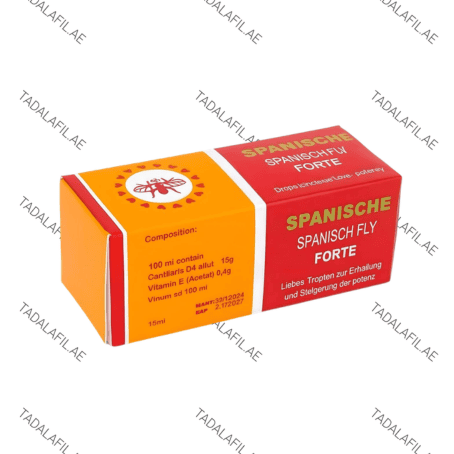 Spanish Fly Female Sex Drops Forte box on white background
