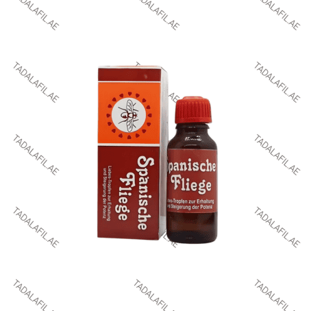Spanish Fly Female Sex Drops bottle and box on white background
