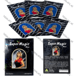 Super Magic Delay Tissue sachets and packaging on white background