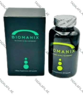 Biomanix Penis Capsule bottle and packaging box on white background