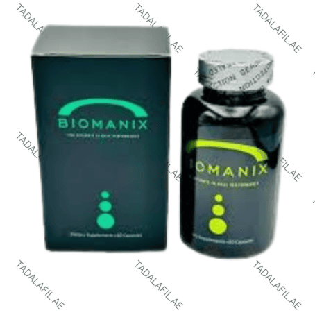 Biomanix Penis Capsule bottle and packaging box on white background